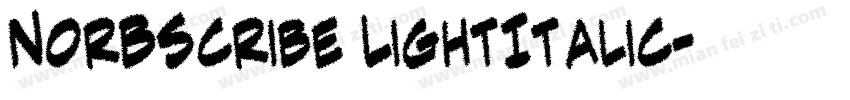 NorBScribe LightItalic字体转换